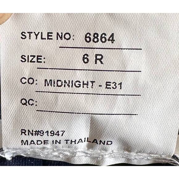 After Six New Womens Faux Wrap Satin Gown Dress 6864 Midnight 6 R Formal Elegant - Picture 14 of 14